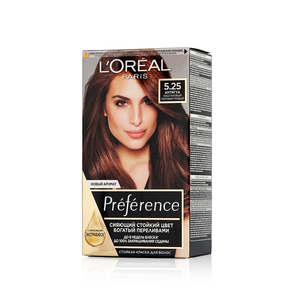 Краска для волос L'Oreal Paris Preference стойкая 5.25 Антигуа. Фото 1.