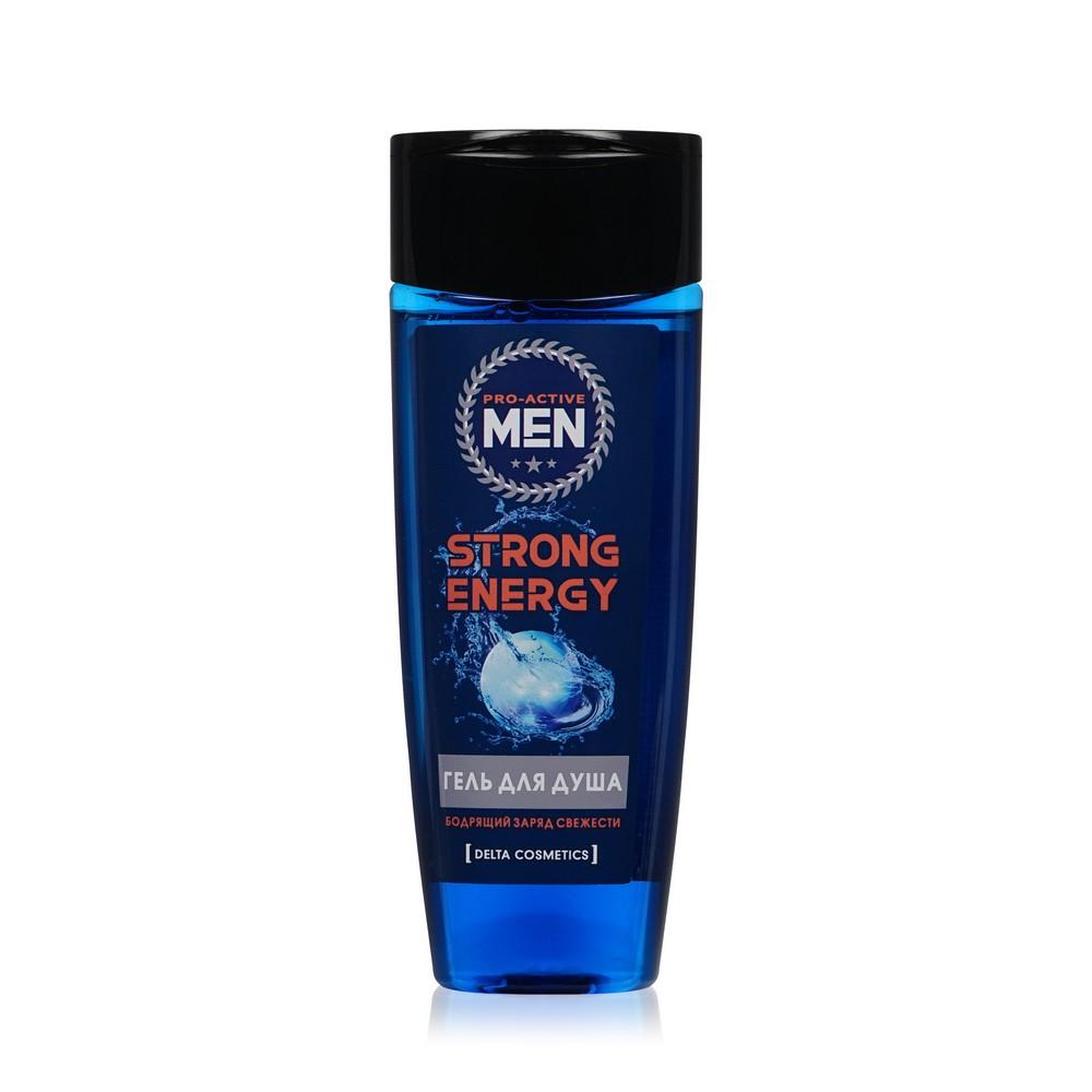 Мужской гель для душа Pro-active Men " Strong Energy " 250мл. Фото 1.