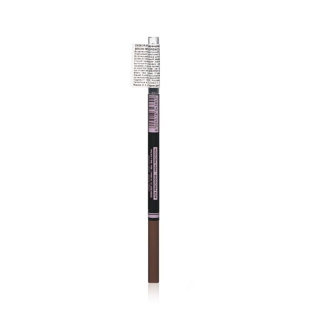 Автоматический карандаш для бровей DEBORAH Milano 24ORE Brow Micropencil 03 0,1г. Фото 4.