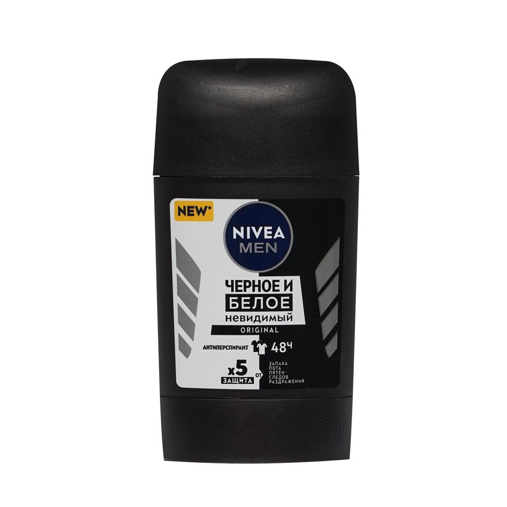 Мужской антиперспирант NIVEA Men Черное и Белое Невидимый Original 50мл. Фото 1.