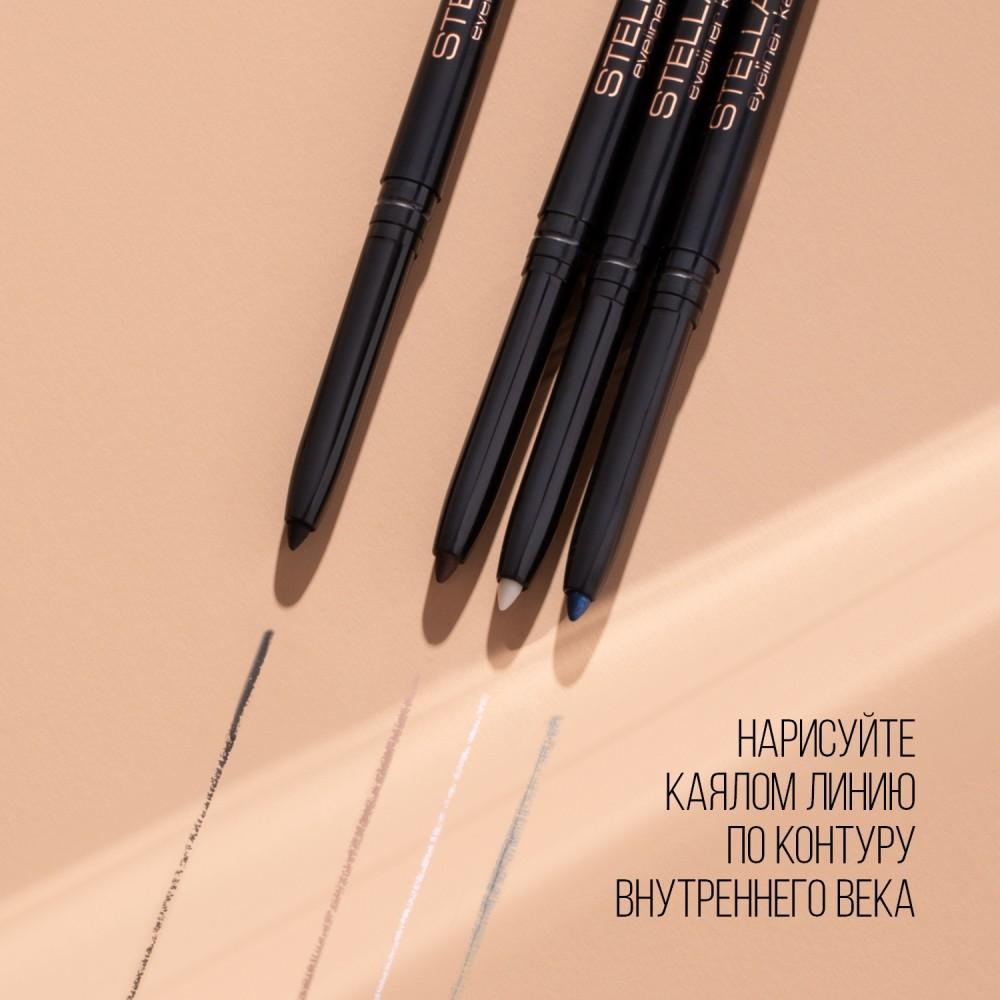 Автоматический карандаш каял для век Stellary Eyeliner Kajal 02 0,28г. Фото 8.