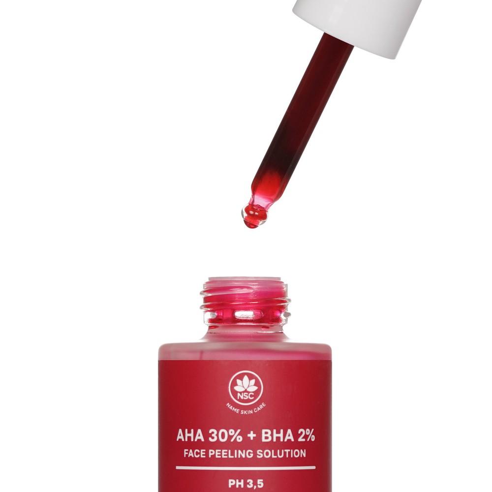 Кислотный пилинг для лица NSC AHA 30% + BHA 2% Facial Peeling Solution 30мл. Фото 5.