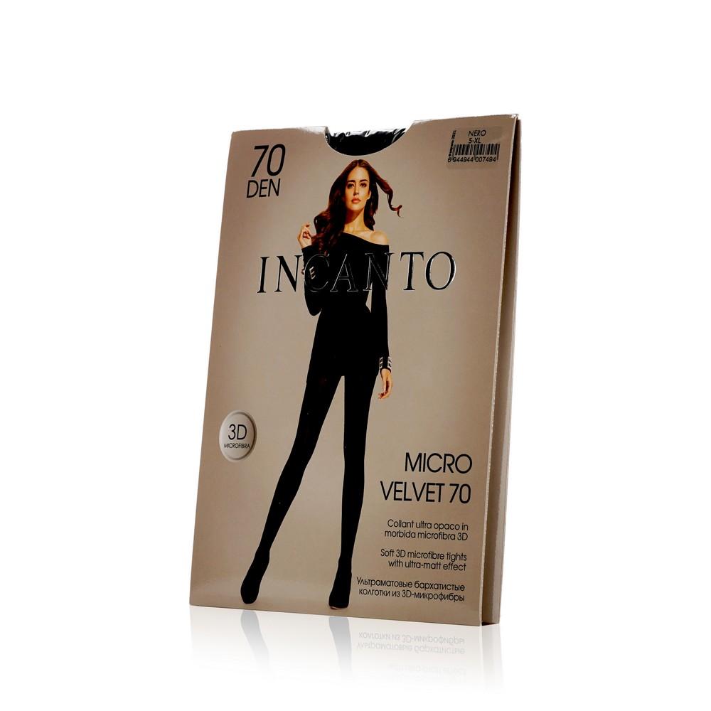 Женские колготки INCANTO Micro velvet 70den Nero 5 размер.