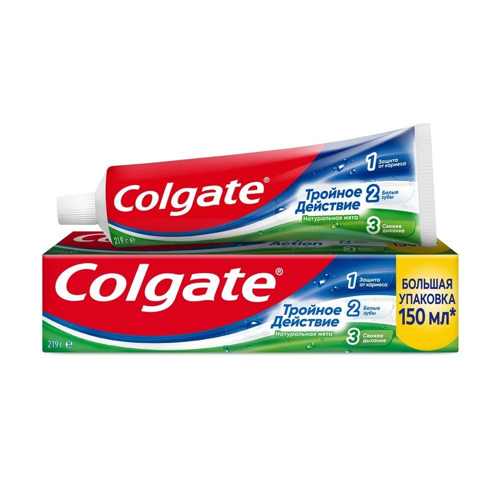 Зубная паста Colgate Тройное действие " Натуральная мята " 150мл.