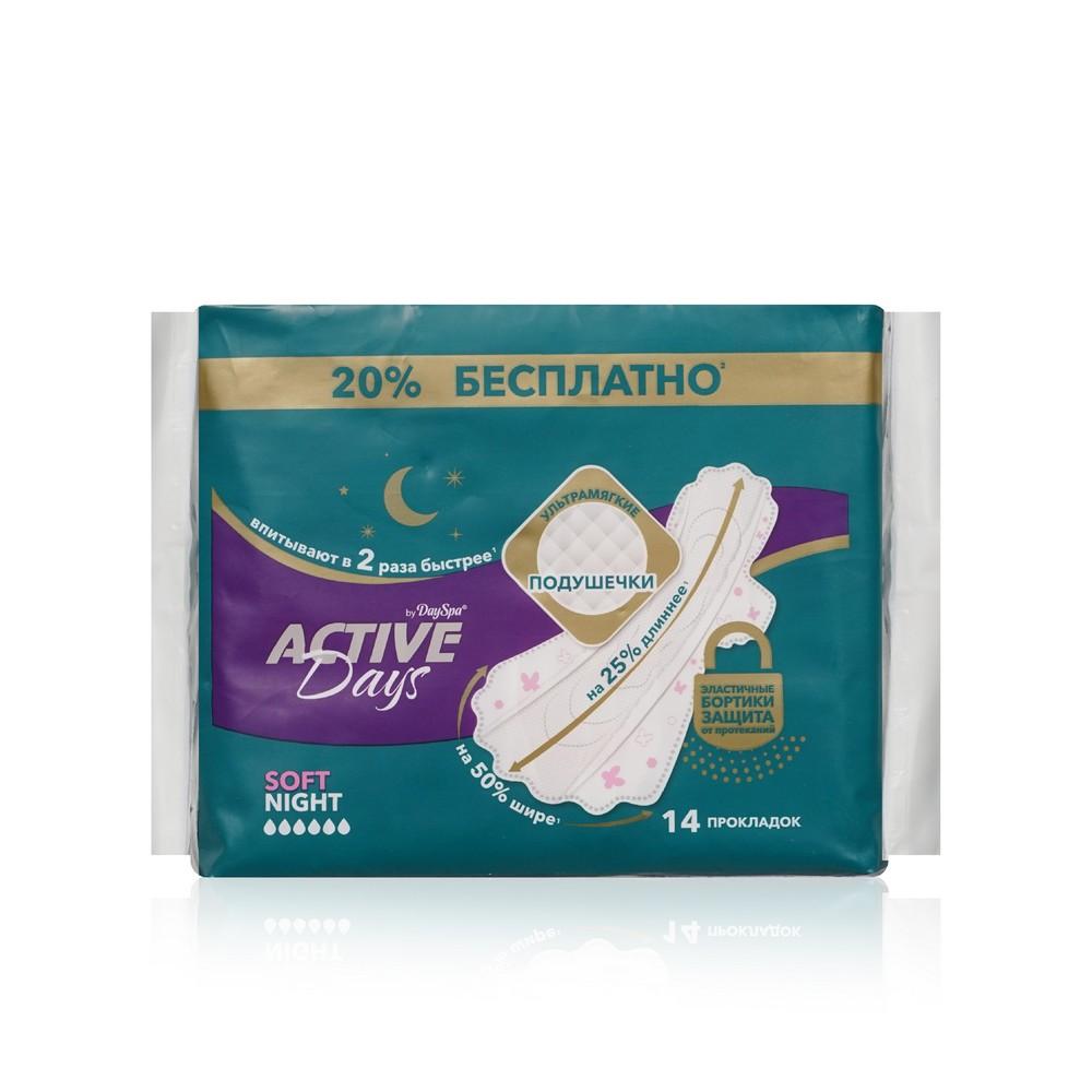 Женские прокладки Day Spa Active Days soft Night 14шт.