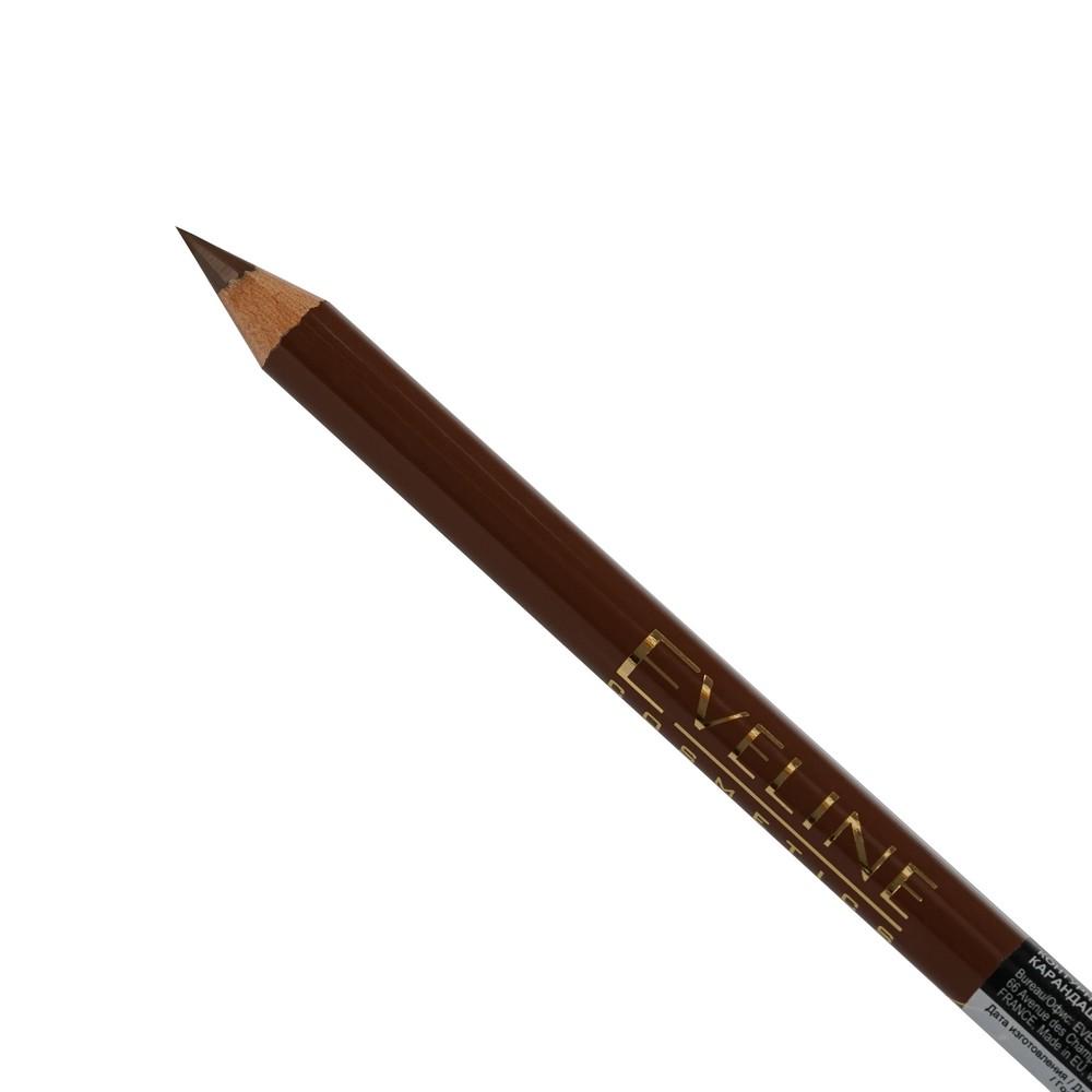 Карандаш для бровей Eveline " Eyebrow Pencil " контурный Светло-коричневый. Фото 4.