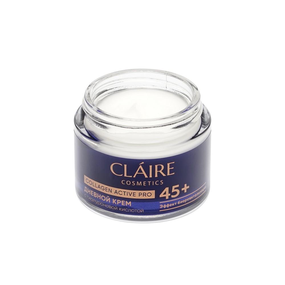 Дневной крем для лица с гиалуроновой кислотой Claire Cosmetics Collagen Active Pro 45+ 50мл. Фото 6.