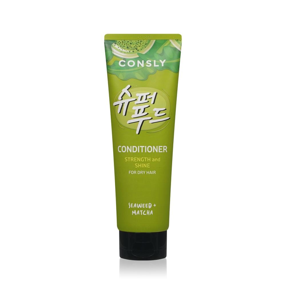 Кондиционер для силы и блеска волос Consly Strength and Shine с экстрактами водорослей и зелёного чая Матча 250мл. Фото 1.