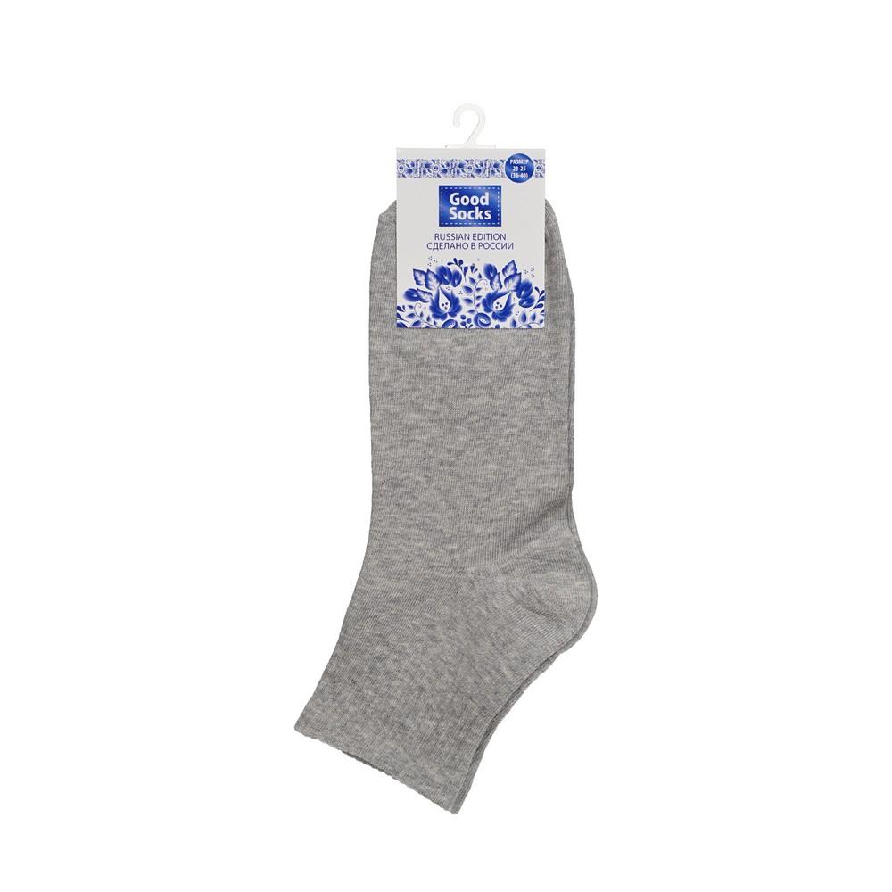 Женские однотонные носки Good Socks C994 Серый р.23-25.