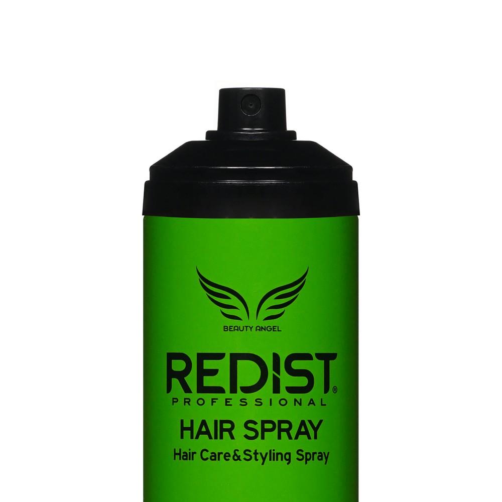 Лак для волос Redist Professional Hair Spray Care & Styling Keratin Complex экстрасильная фиксация 400мл. Фото 3.