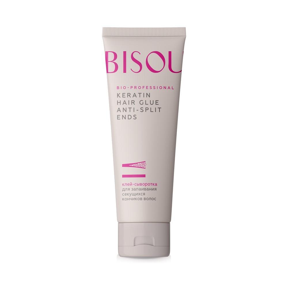 Клей - сыворотка для секущихся кончиков волос Bisou Bio-professional " Keratin hair glue anti-split ends " 100мл. Фото 1.