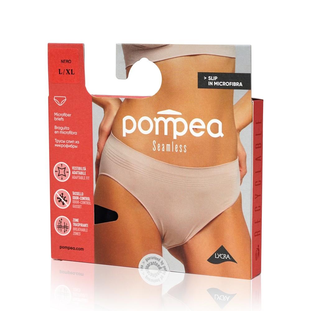 Женские трусы Pompea Seamless Slip , Nero , L/XL.