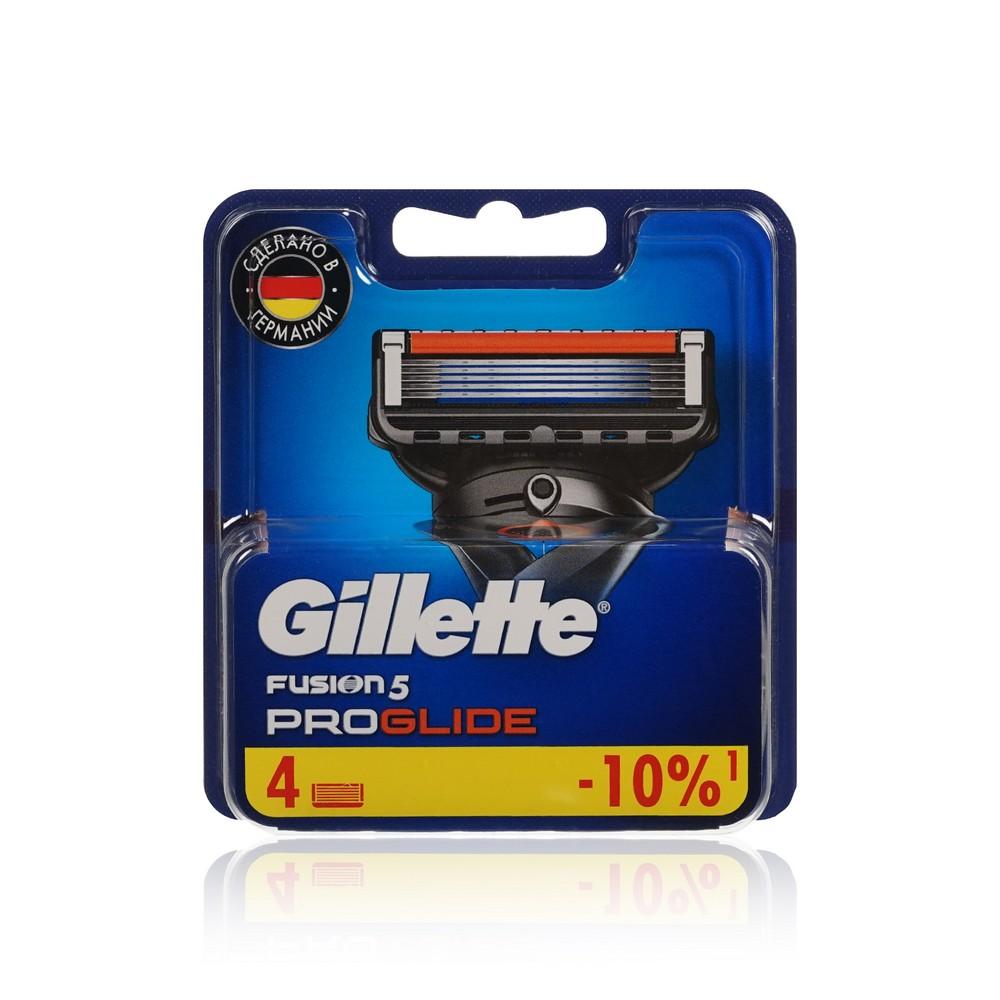 Кассеты для станка Gillette Fusion Proglide сменные 4шт. Фото 1.