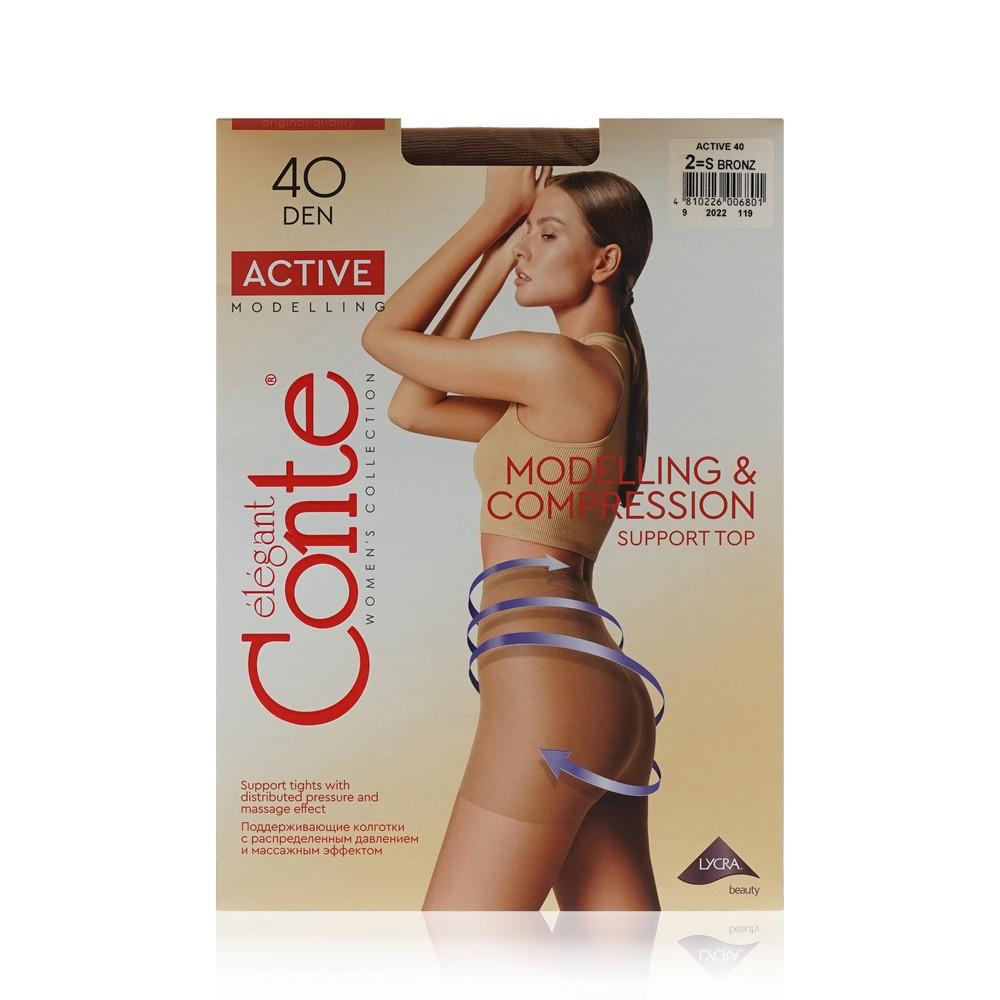 Женские колготки Conte Active 40den Bronzo 2 размер.