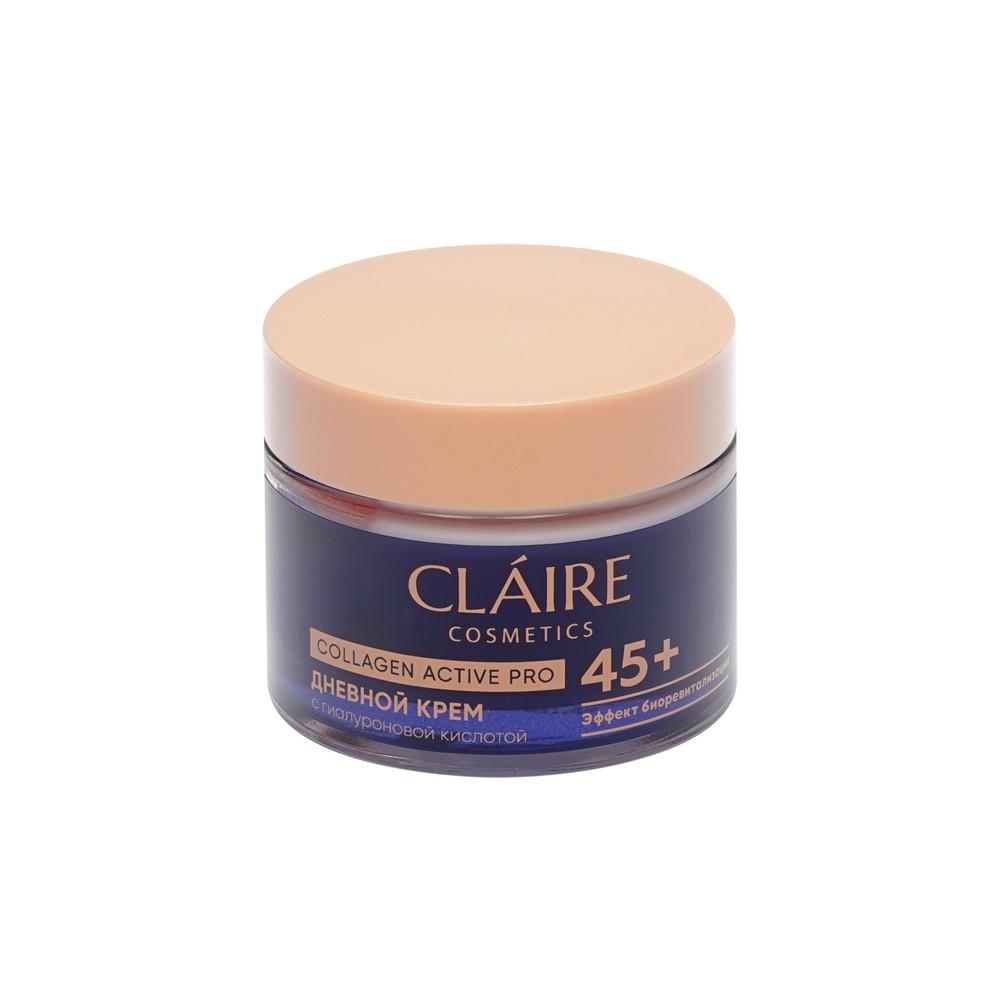 Дневной крем для лица с гиалуроновой кислотой Claire Cosmetics Collagen Active Pro 45+ 50мл. Фото 5.