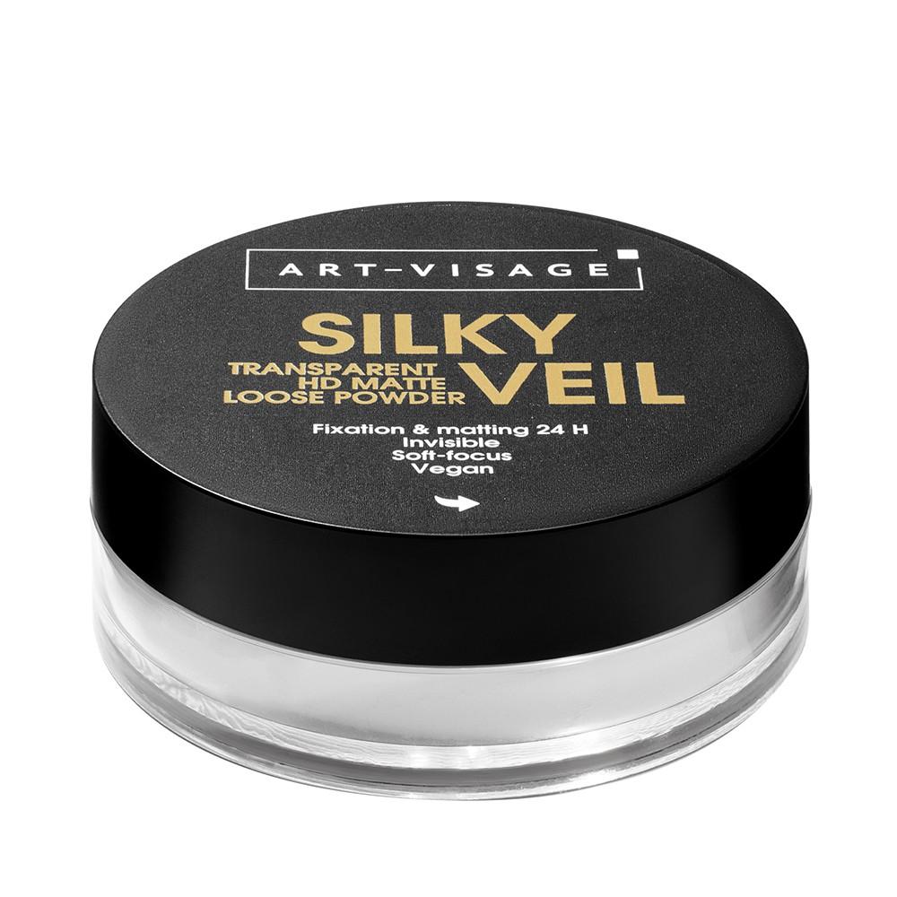 Фиксирующая рассыпчатая пудра для лица Art-Visage Silky Veil 301 Прозрачный 10г.