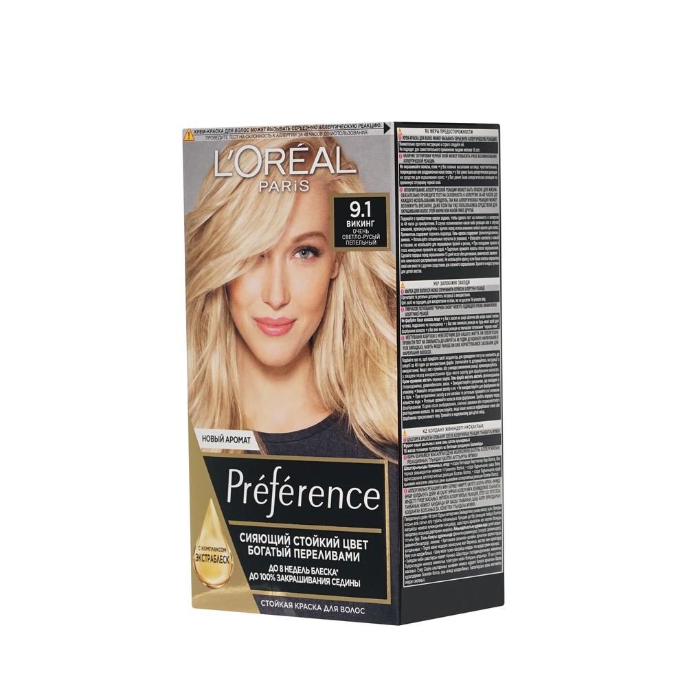 Краска L'Oreal Paris Preference стойкая для волос 9.1 Викинг. Фото 3.