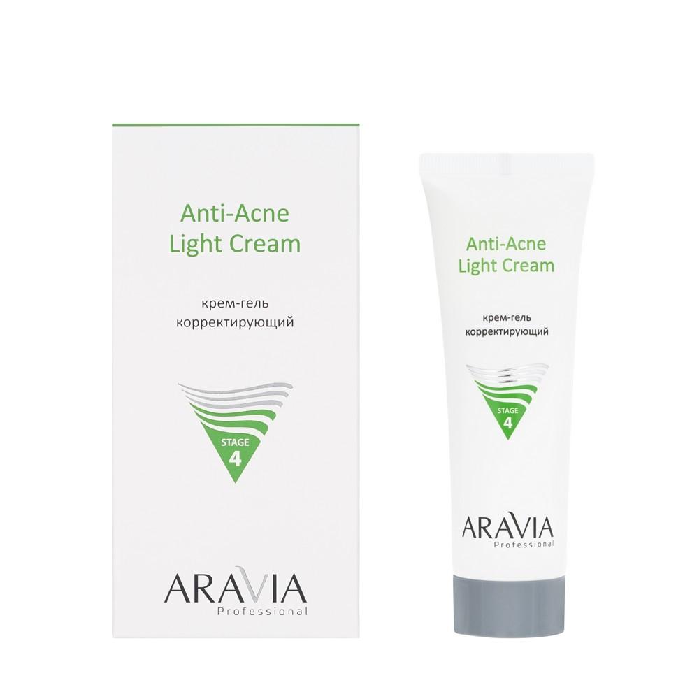 Корректирующий крем - гель для лица Aravia Professional Anti-Acne Light Cream 50мл. Фото 1.