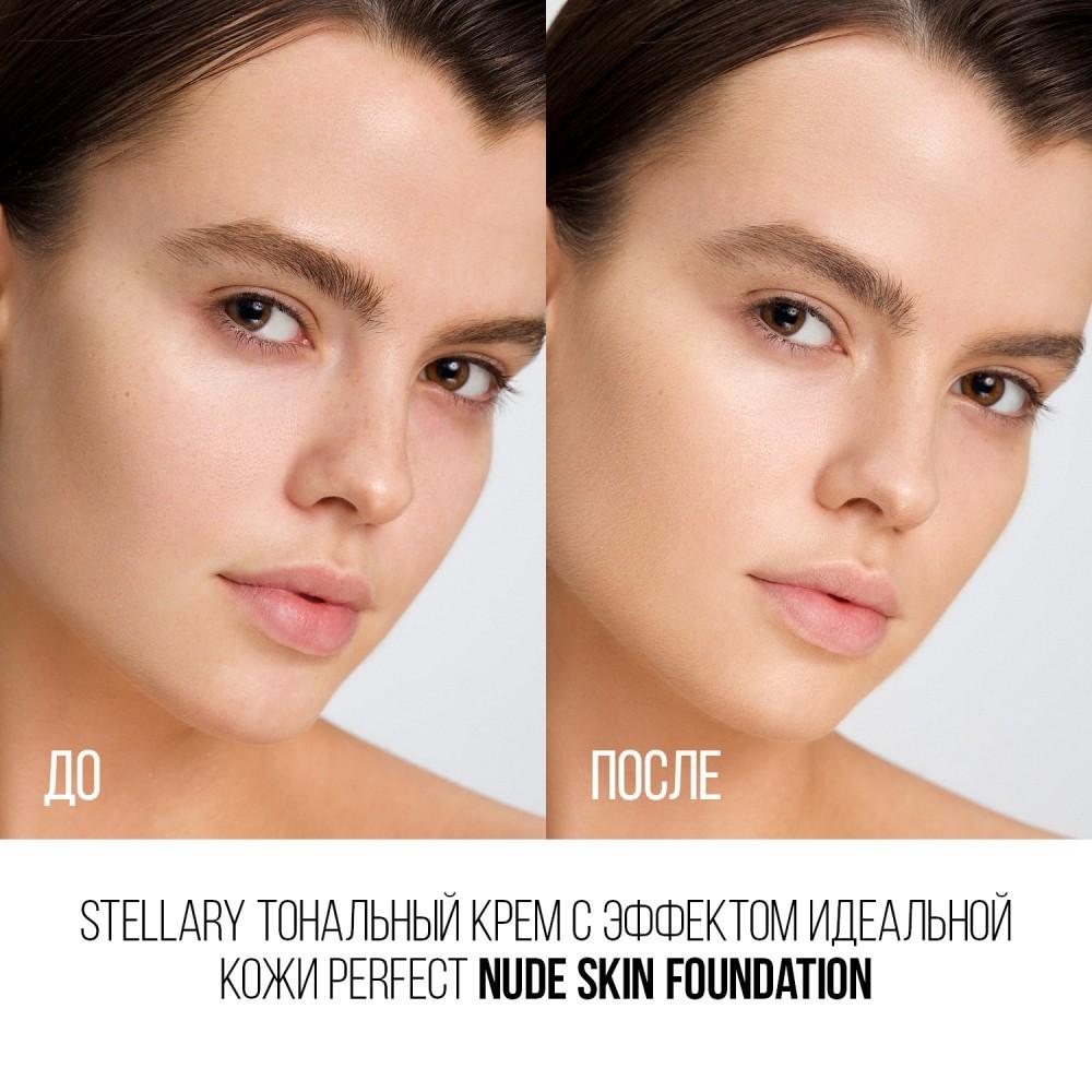 Тональный крем с эффектом идеальной кожи Stellary Perfect Nude Skin foundation 03 35мл. Фото 5.