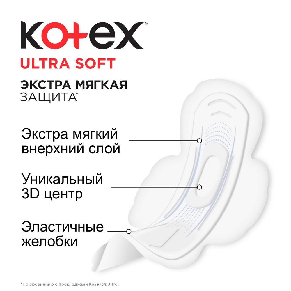 Женские прокладки Kotex Ultra Soft Normal 10шт. Фото 4.