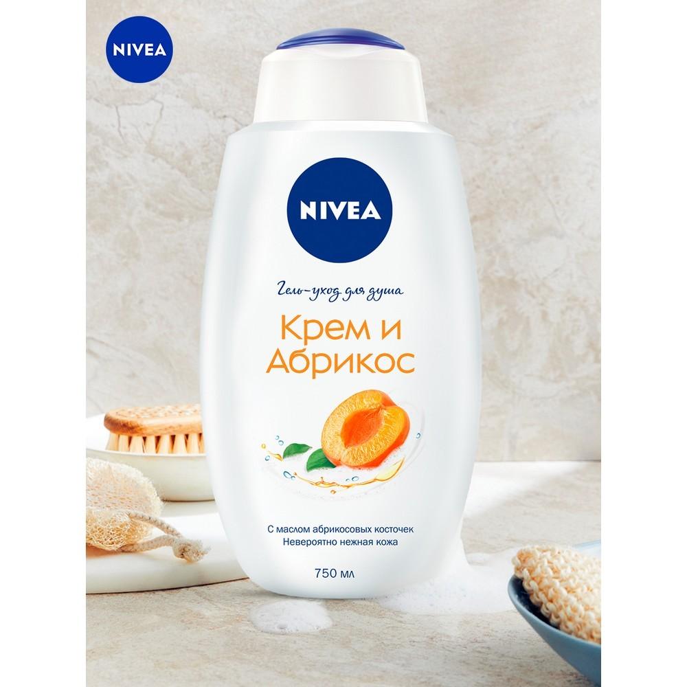 Крем - гель NIVEA для душа " молоко и абрикос " 750мл. Фото 9.