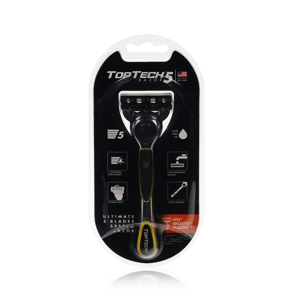 Мужской станок для бритья TopTech Razor 5 + 1 кассета 5 лезвий. Фото 1.