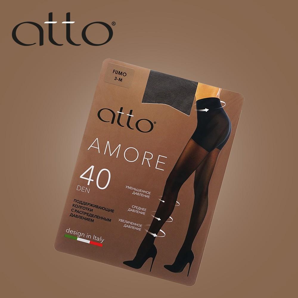 Женские поддерживающие колготки Atto Amore 40den fumo 3 размер. Фото 9.