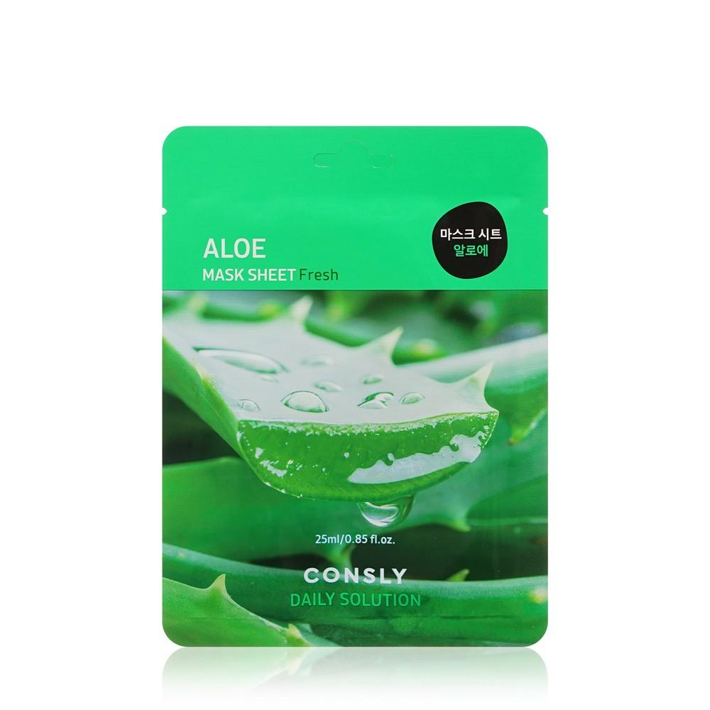 Освежающая маска для лица Consly Aloe с экстрактом алоэ 25мл. Фото 1.