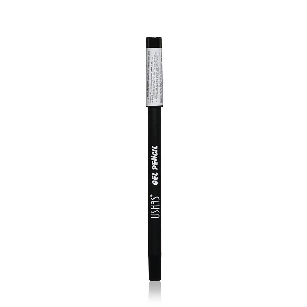 Водостойкий карандаш для век USHAS Gel Pencil Black Swan 1,6г. Фото 3.