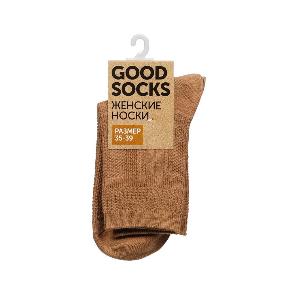 Женские однотонные носки Good Socks WHW22582-70 Коричневый р.35-39. Фото 1.