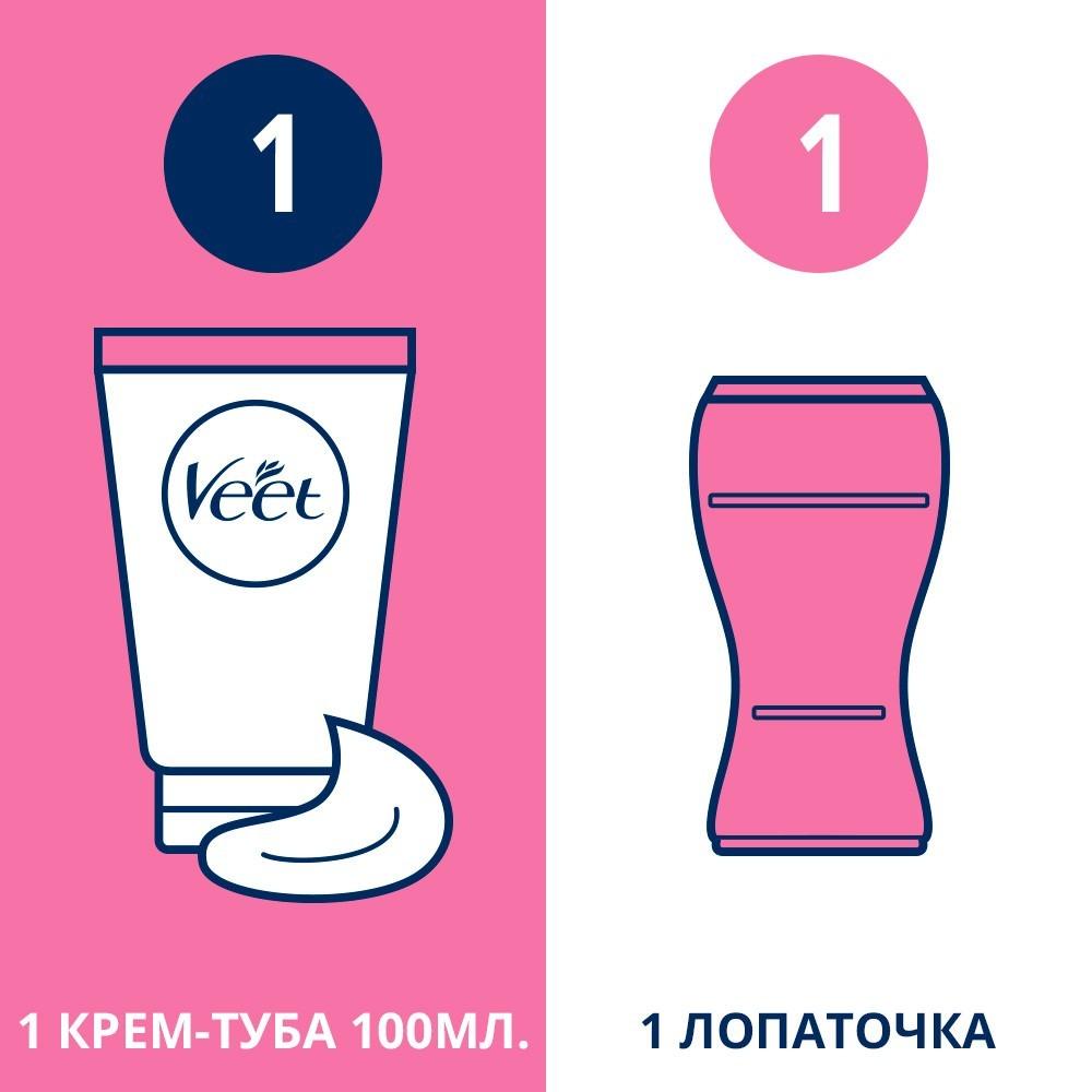 Крем для депиляции Veet для сухой кожи 100мл. Фото 6.