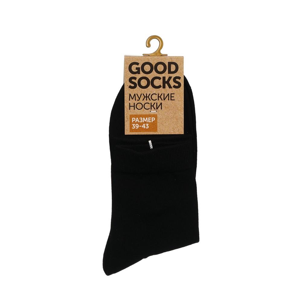 Мужские однотонные носки Good Socks WHW22102-1 Черный р.39-43. Фото 1.