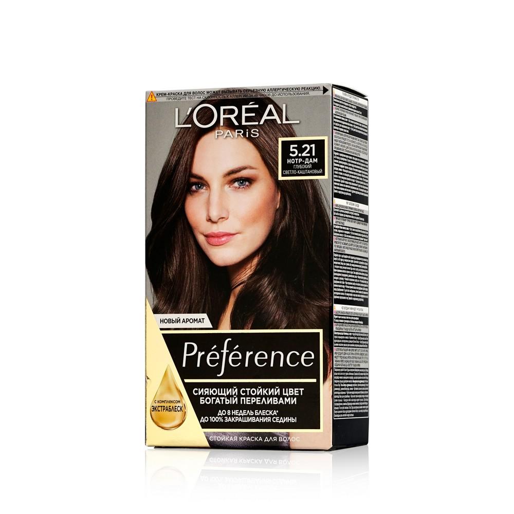 Краска L'Oreal Paris Preference стойкая для волос 5.21 Нотр-дам. Фото 1.