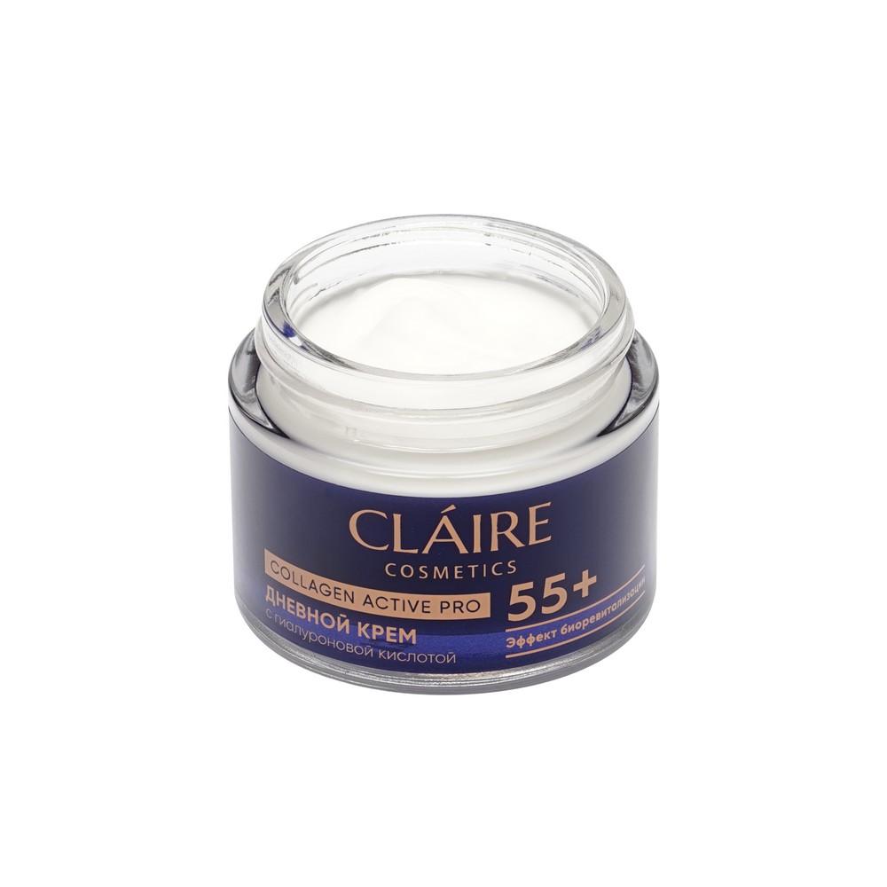 Дневной крем для лица с гиалуроновой кислотой Claire Cosmetics Collagen Active Pro 55+ 50мл. Фото 6.