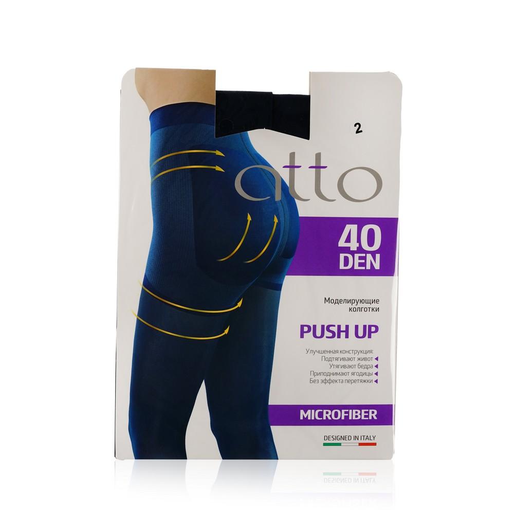 Женские моделирующие колготки Atto Push Up 40den , Синий , 2 размер.