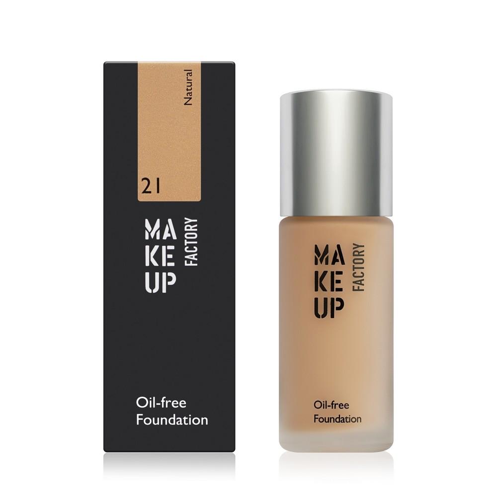 Тональный крем для лица Make Up Factory Oil-free Foundation 21 Natural 20мл. Фото 1.