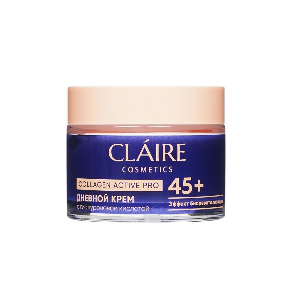 Дневной крем для лица с гиалуроновой кислотой Claire Cosmetics Collagen Active Pro 45+ 50мл. Фото 2.