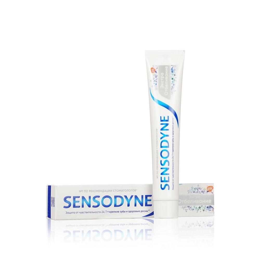 Зубная паста Sensodyne " бережное отбеливание " с фтором , для чувствительных зубов 75мл.