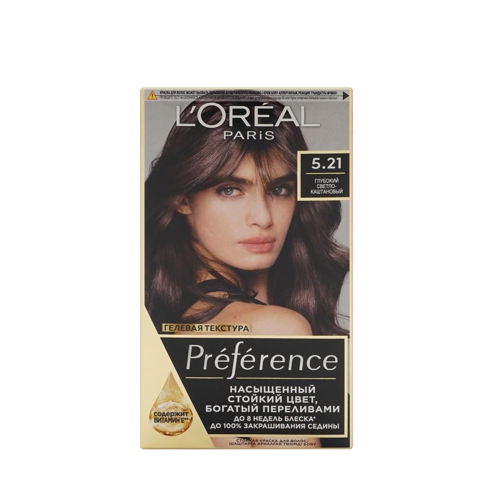 Краска L'Oreal Paris Preference стойкая для волос 5.21 Нотр-дам. Фото 1.