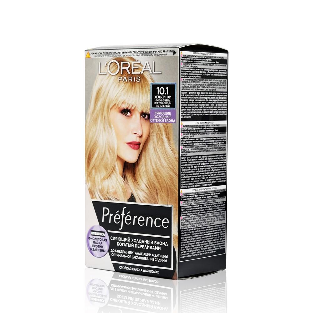 Стойкая краска для волос L'Oreal Paris Preference Cool blondes 10.1 Хельсинки. Фото 1.