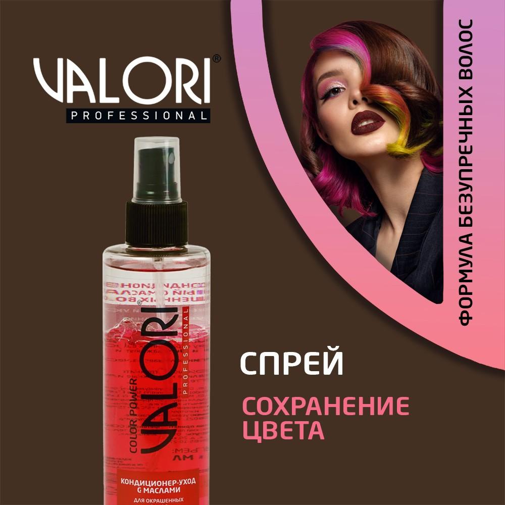 Двухфазный кондиционер - уход для окрашенных волос Valori Professional Color Power с маслами 200мл. Фото 4.