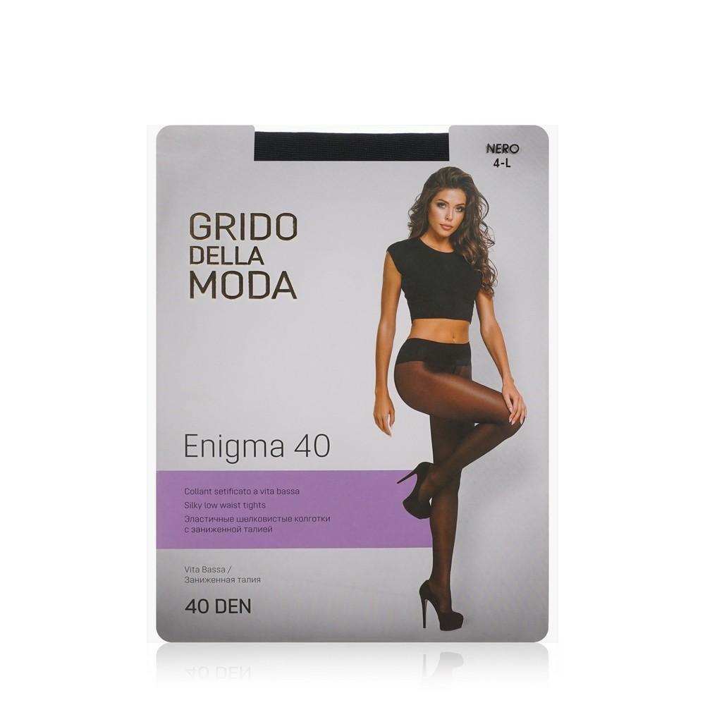 Женские колготки Grido della Moda Enigma с заниженной талией 40den Nero 2 размер. Фото 1.