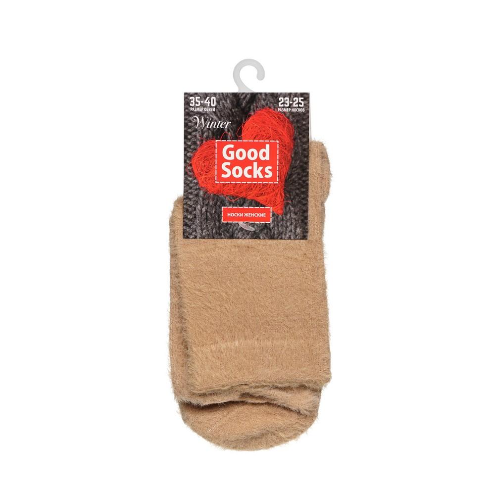 Женские плюшевые носки Good Socks Winter Бежевый р.35-40. Фото 1.