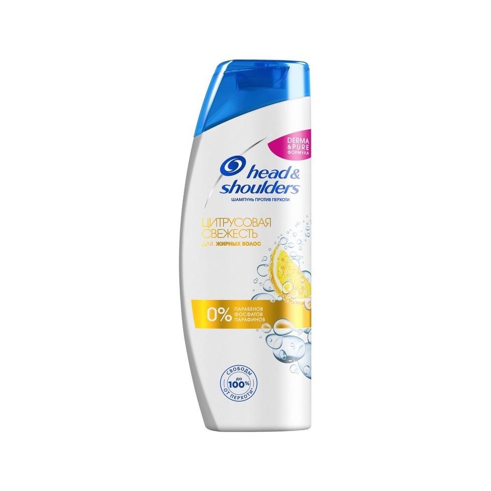 Шампунь Head and Shoulders Цитрусовая свежесть , для жирных волос 400мл. Фото 1.