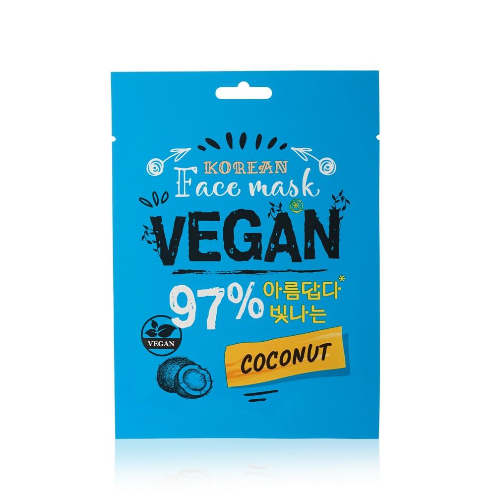 Маска для лица WEIS Vegan с экстрактом кокоса 23г. Фото 1.