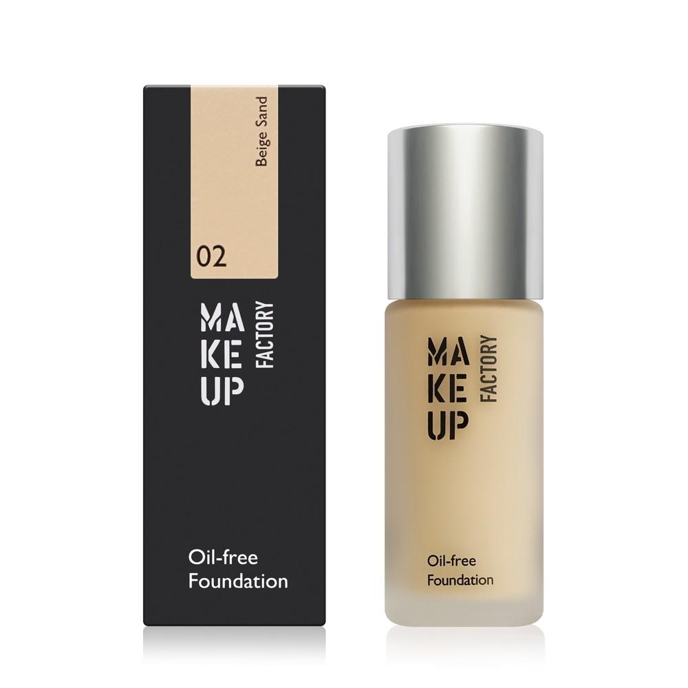 Тональный крем для лица Make Up Factory Oil-free Foundation 02 Beige Sand 20мл. Фото 1.