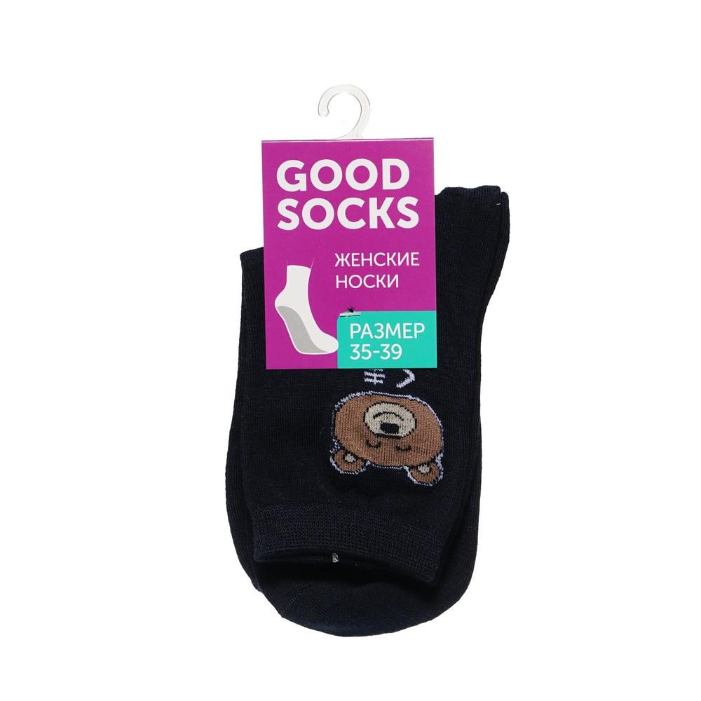 Женские носки Good Socks " Медведь " Синий р.35-39. Фото 1.