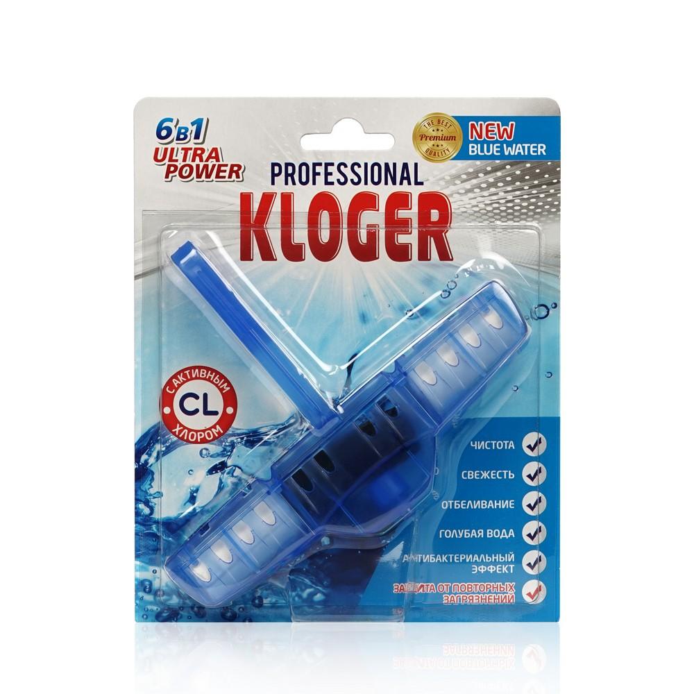 Подвеска для унитаза Kloger Proff 6 в 1 с хлором.