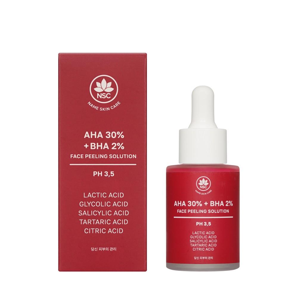 Кислотный пилинг для лица NSC AHA 30% + BHA 2% Facial Peeling Solution 30мл. Фото 1.