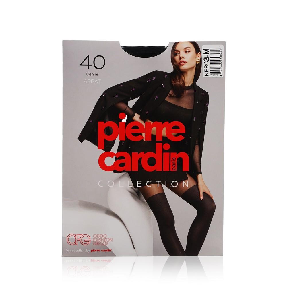 Женские колготки с рисунком Pierre Cardin Appat 40den Nero 3 размер. Фото 1.